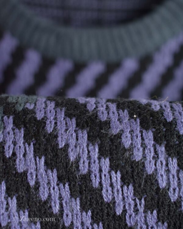 بافت وینتیج بنفش طرح دار