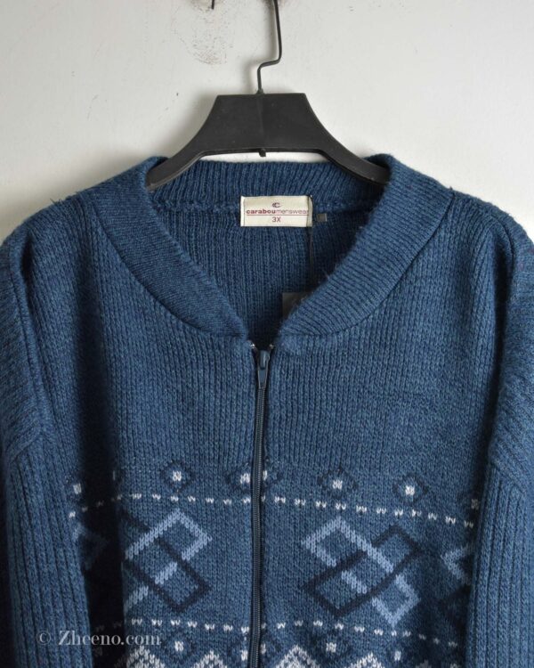 بافت وینتیج زیپ دار Carabou