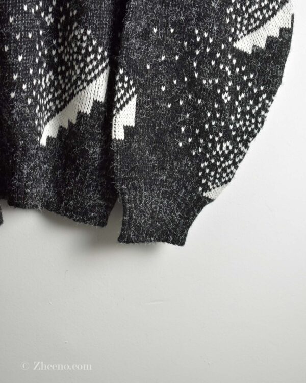 بافت وینتیج مشکی سفید New era