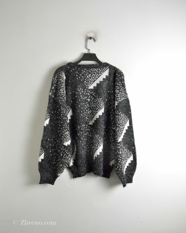 بافت وینتیج مشکی سفید New era