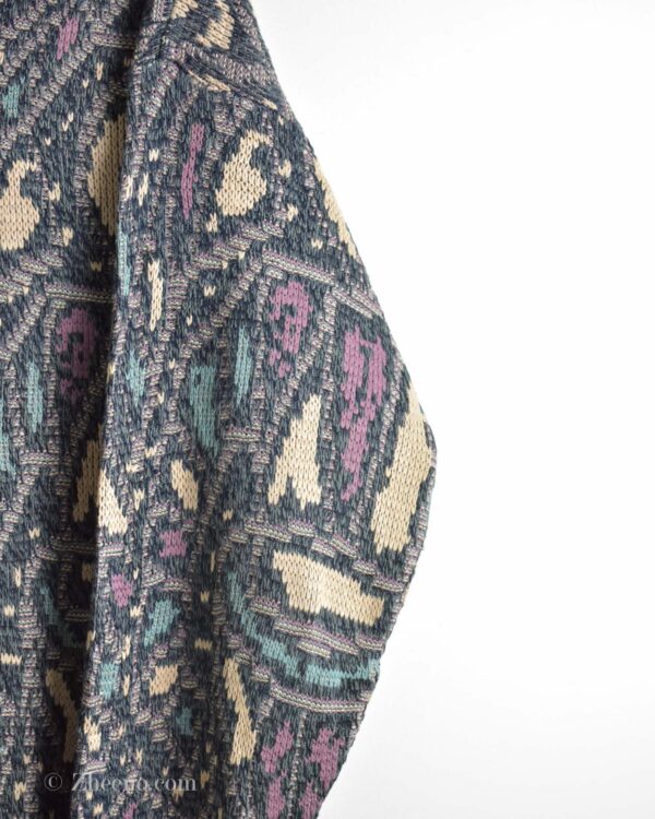 بافت وینتیج چند رنگ طرح دار