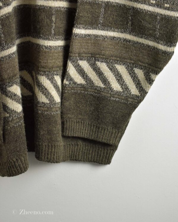 بافت وینتیج یقه دار سه دکمه Profilo