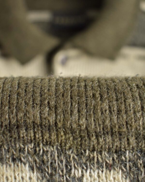 بافت وینتیج یقه دار سه دکمه Profilo