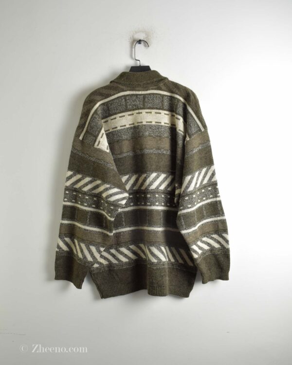 بافت وینتیج یقه دار سه دکمه Profilo