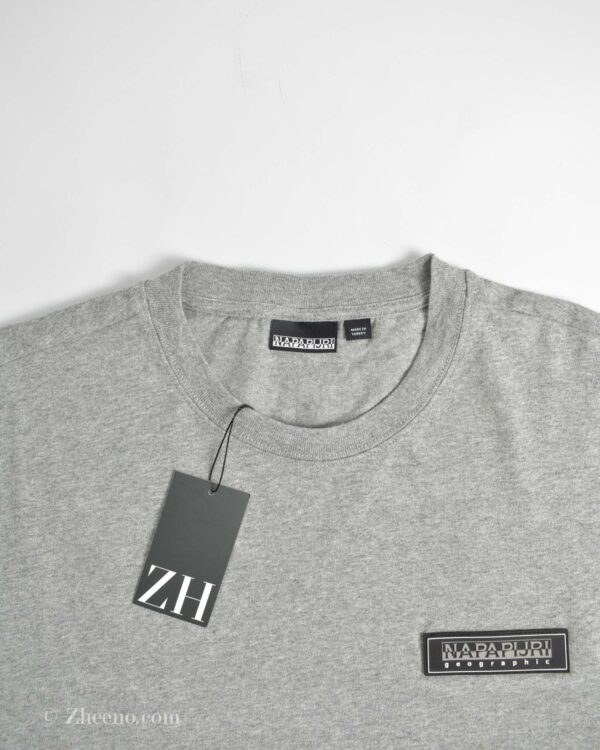 تیشرت آستین دار طوسی Napapijri