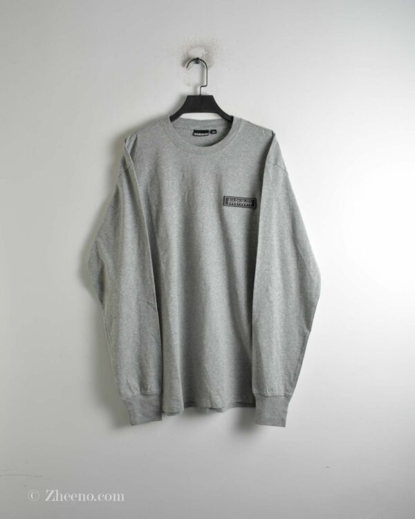 تیشرت آستین دار طوسی Napapijri