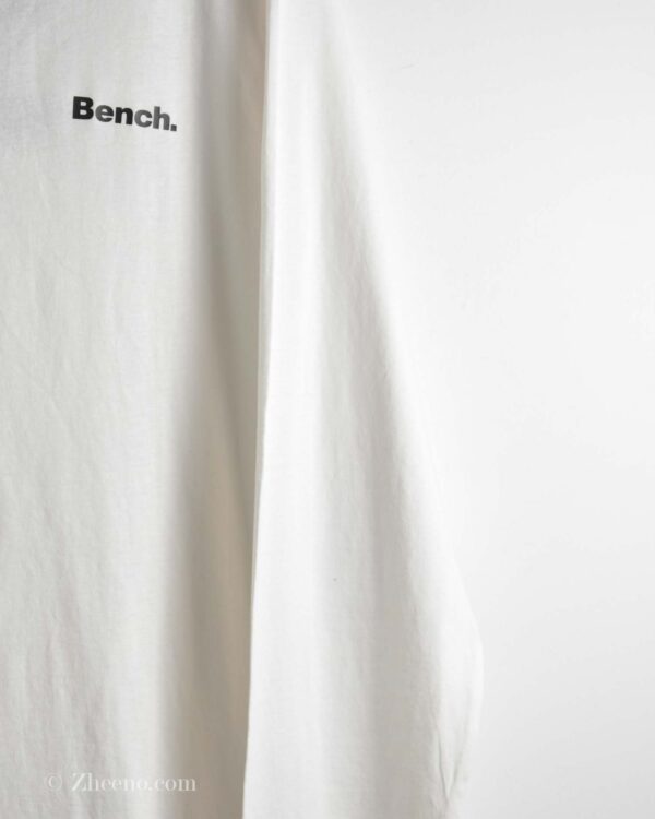 تیشرت آستین دار سفید ساده Bench