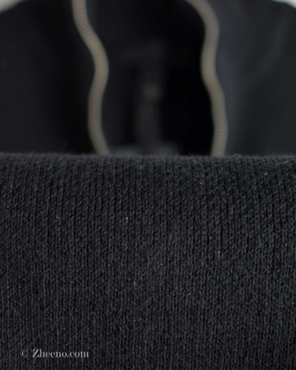 نیم زیپ بافت ساده مشکی Asos