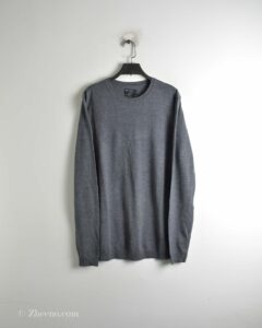 بافت ساده یقه گرد خاکستری Asos