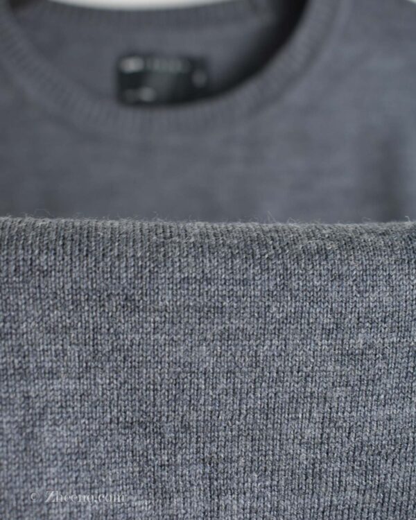 بافت ساده یقه گرد خاکستری Asos