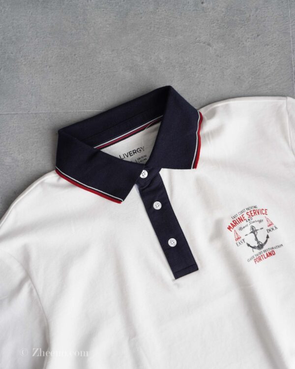 پولوشرت سفید Livergy