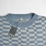 بافت وینتیج آبی طوسی