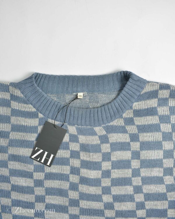 بافت وینتیج آبی طوسی