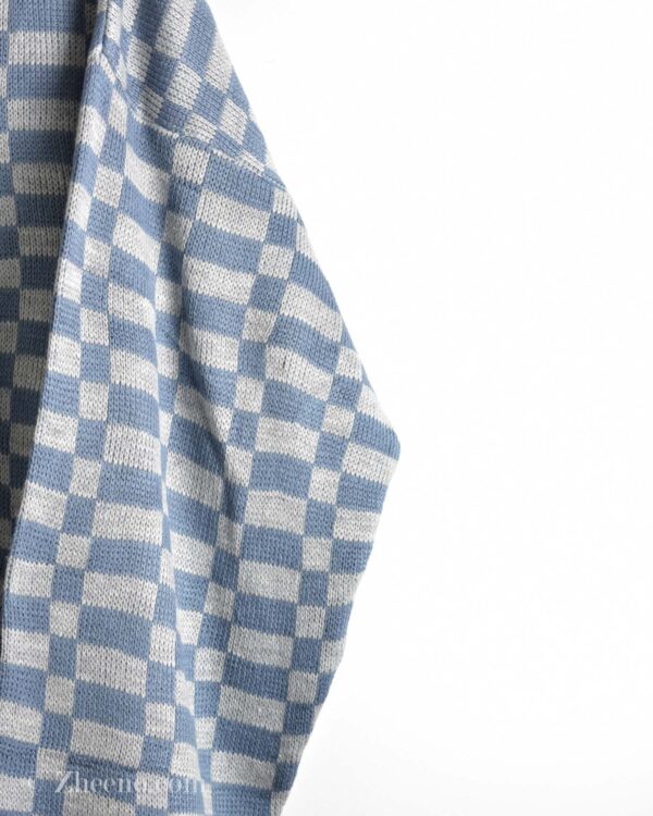 بافت وینتیج آبی طوسی