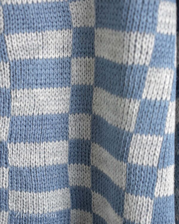 بافت وینتیج آبی طوسی