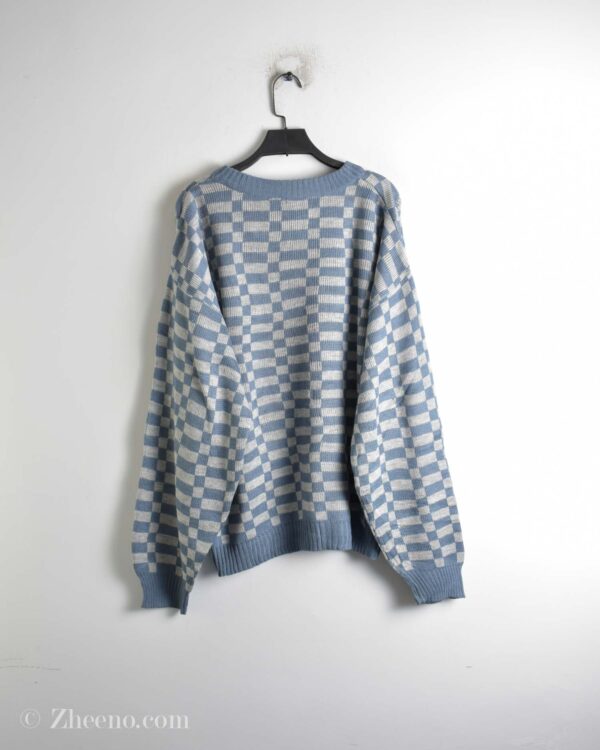 بافت وینتیج آبی طوسی