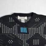 بافت وینتیج مشکی طرح چرم Fellini