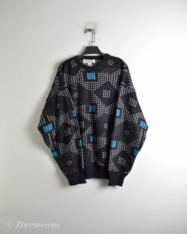 بافت وینتیج مشکی طرح چرم Fellini