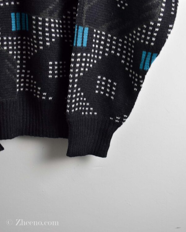 بافت وینتیج مشکی طرح چرم Fellini