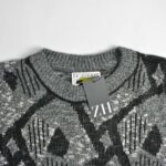 بافت وینتیج طوسی طرح دار Le Tigre