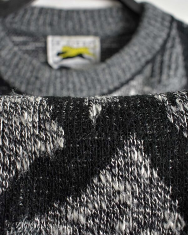 بافت وینتیج طوسی طرح دار Le Tigre