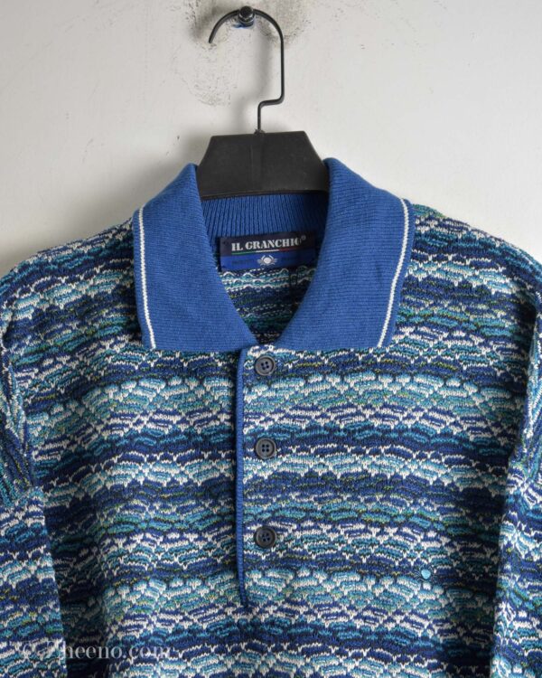 بافت وینتیج یقه دار سه دکمه Il Granchio