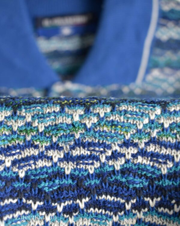 بافت وینتیج یقه دار سه دکمه Il Granchio