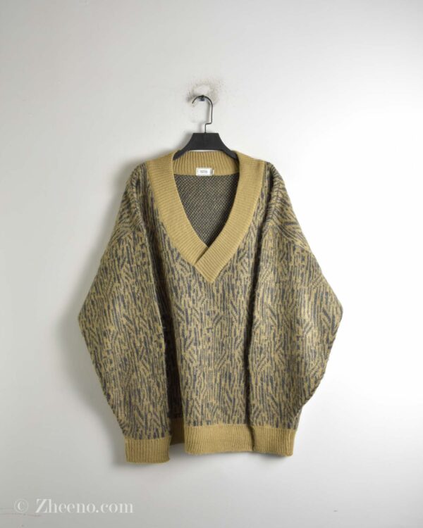 بافت وینتیج یقه هفت کرم