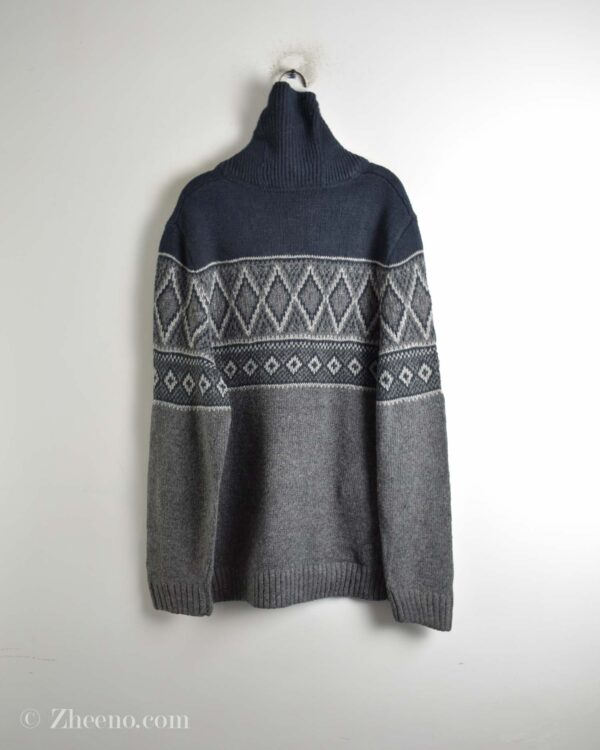 بافت وینتیج یقه دار تک دکمه Wind River