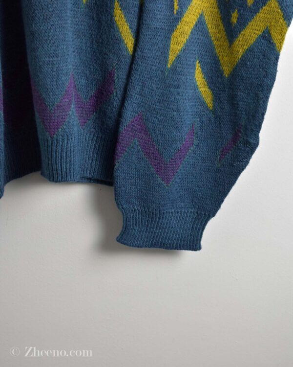 بافت وینتیج آبی نفتی