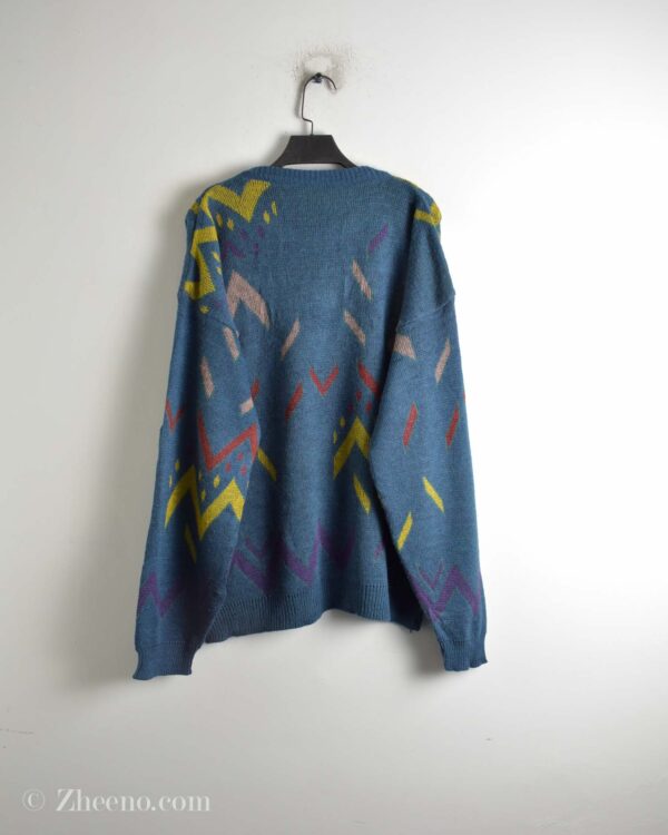 بافت وینتیج آبی نفتی