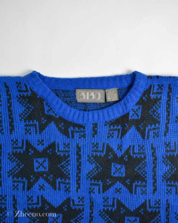 بافت وینتیج آبی 3130