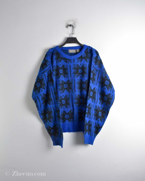 بافت وینتیج آبی 3130