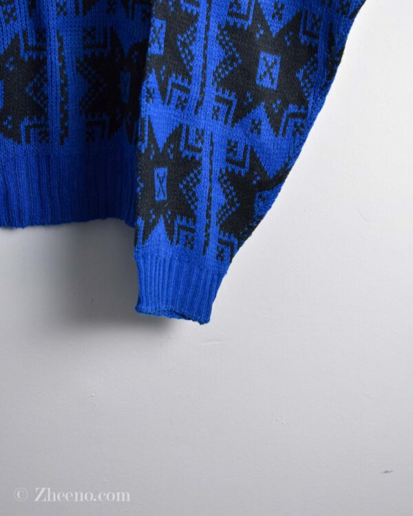 بافت وینتیج آبی 3130