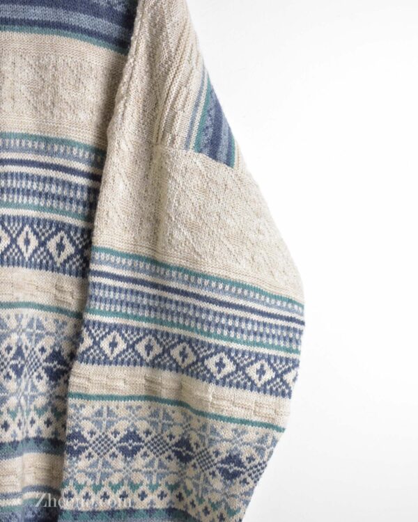 بافت وینتیج کرم طرح دار