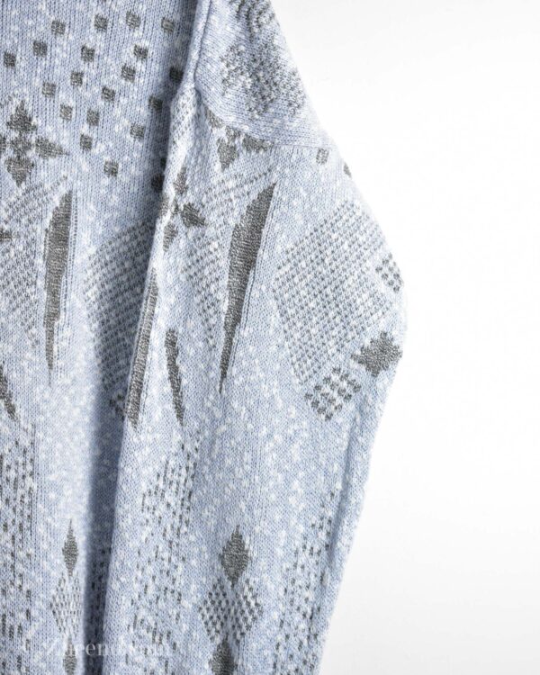 بافت وینتیج آبی طرح دار