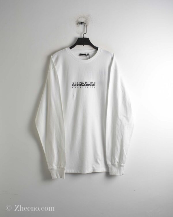 تیشرت آستین دار سفید Napapijri