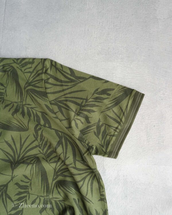 پولوشرت سبز طرح برگ Livergy