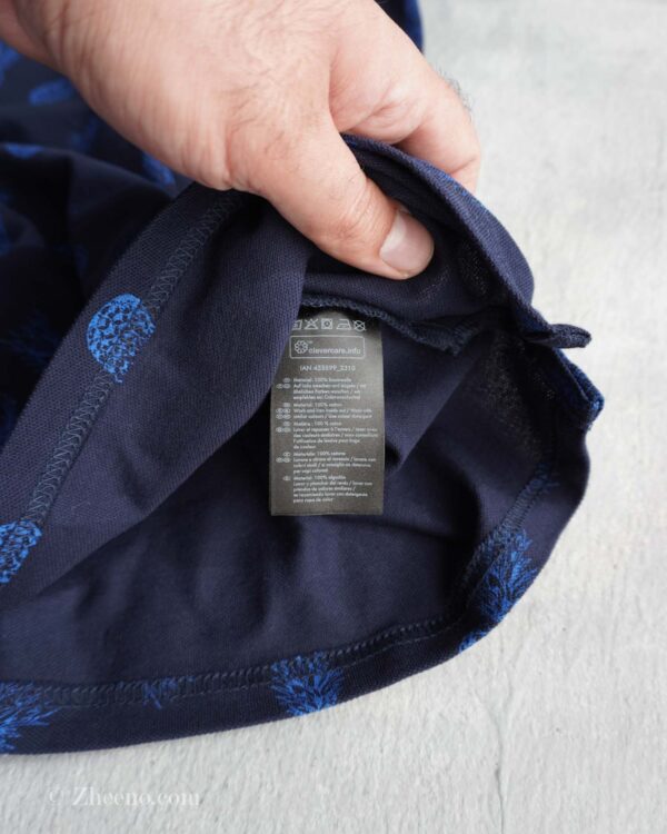 پولوشرت سرمه‌ای تیره طرح آناناس Livergy