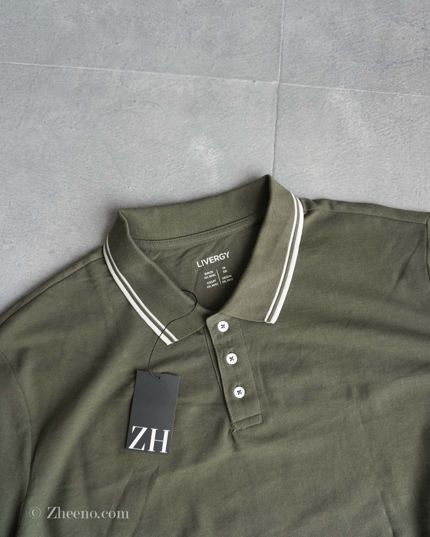 پولوشرت سبز زیتونی Livergy