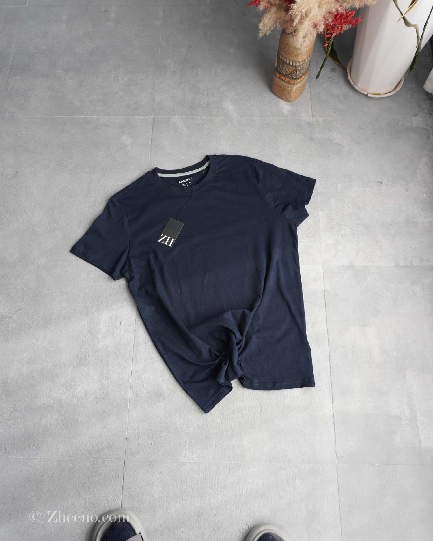 تیشرت یقه گرد سرمه‌ ای Livergy