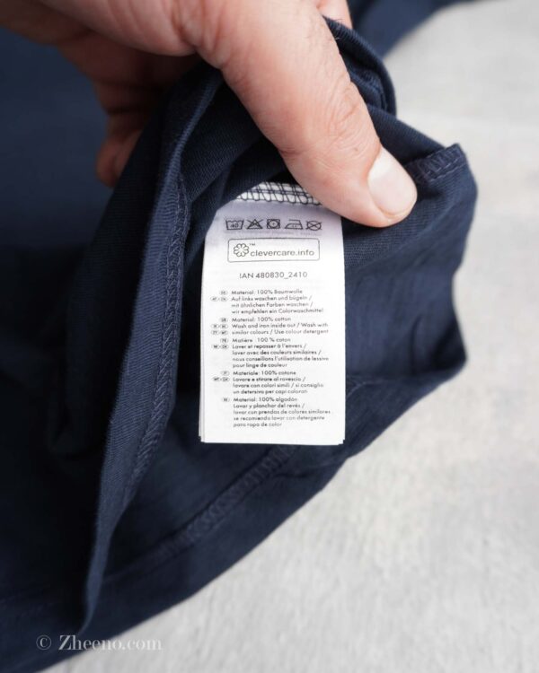 تیشرت یقه گرد سرمه‌ ای Livergy