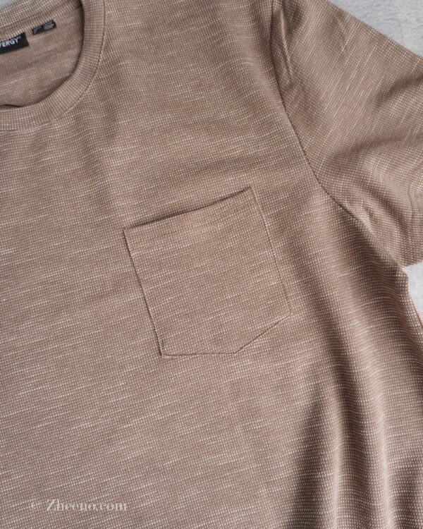 تیشرت یقه گرد خاکی Livergy