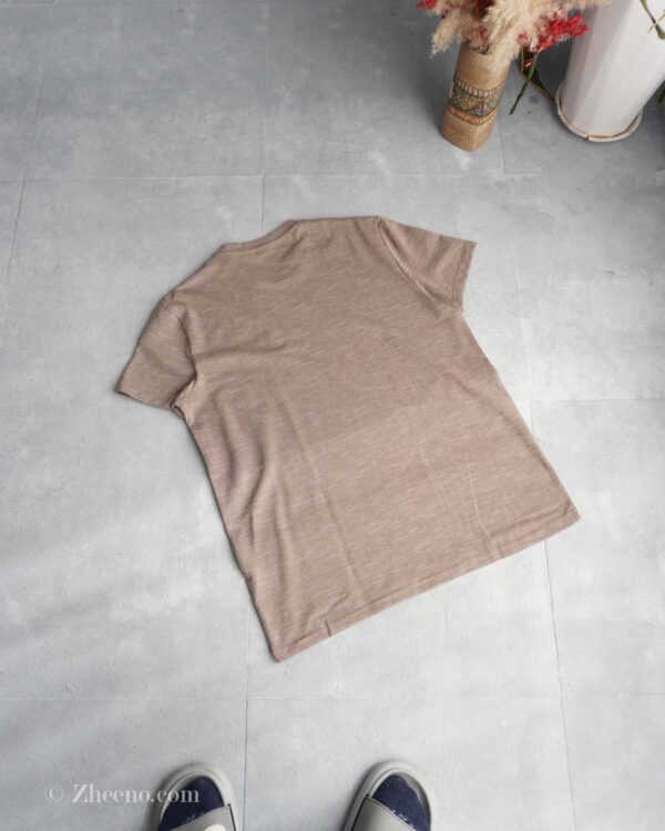 تیشرت یقه گرد خاکی Livergy