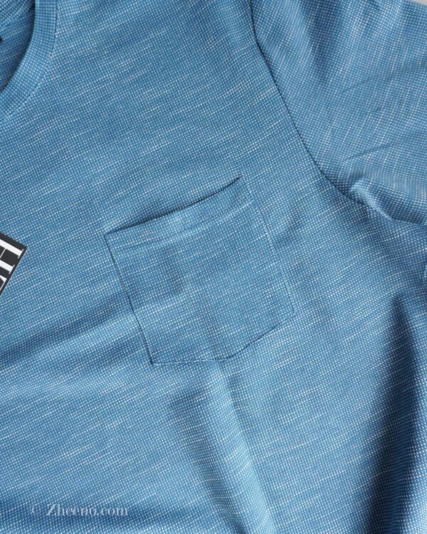 تیشرت یقه گرد آبی Livergy