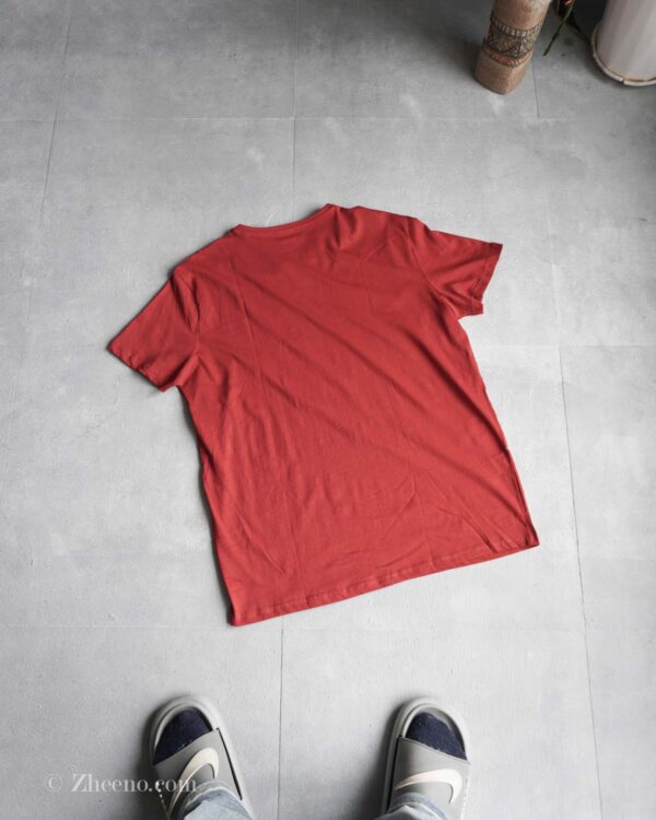 تیشرت یقه گرد قرمز ساده Livergy