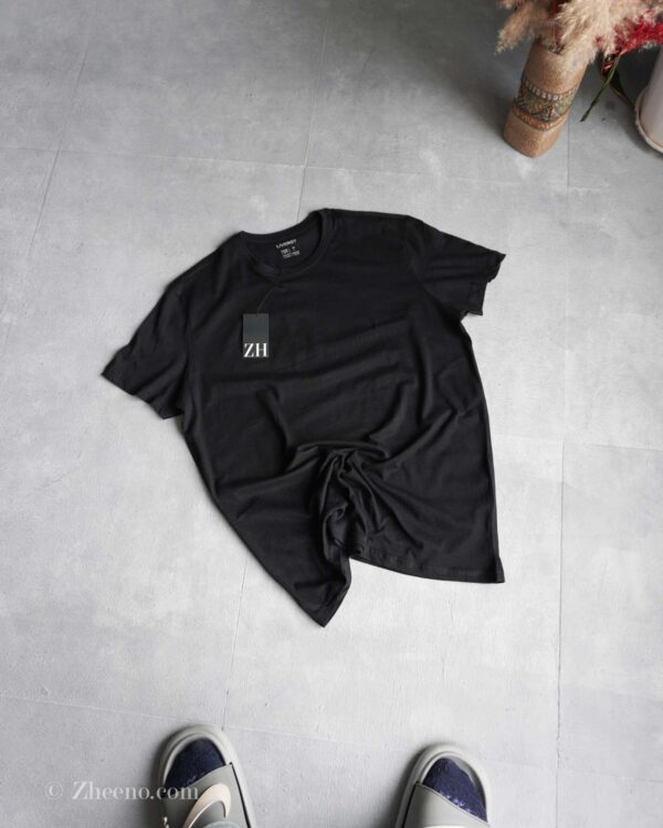 تیشرت یقه گرد مشکی ساده Livergy