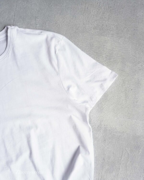 تیشرت یقه گرد سفید ساده Livergy