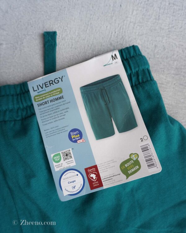 شلوارک سبز دریایی ساده Livergy