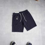 شلوارک سرمه ای تیره بند سفید ساده Livergy